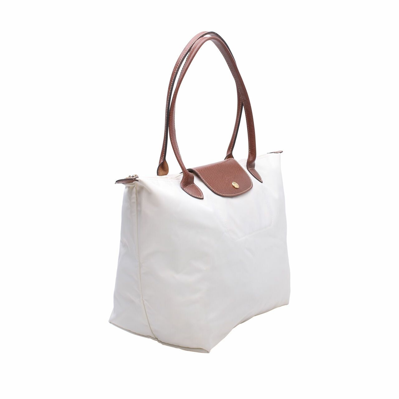 Longchamp White Tote Bag