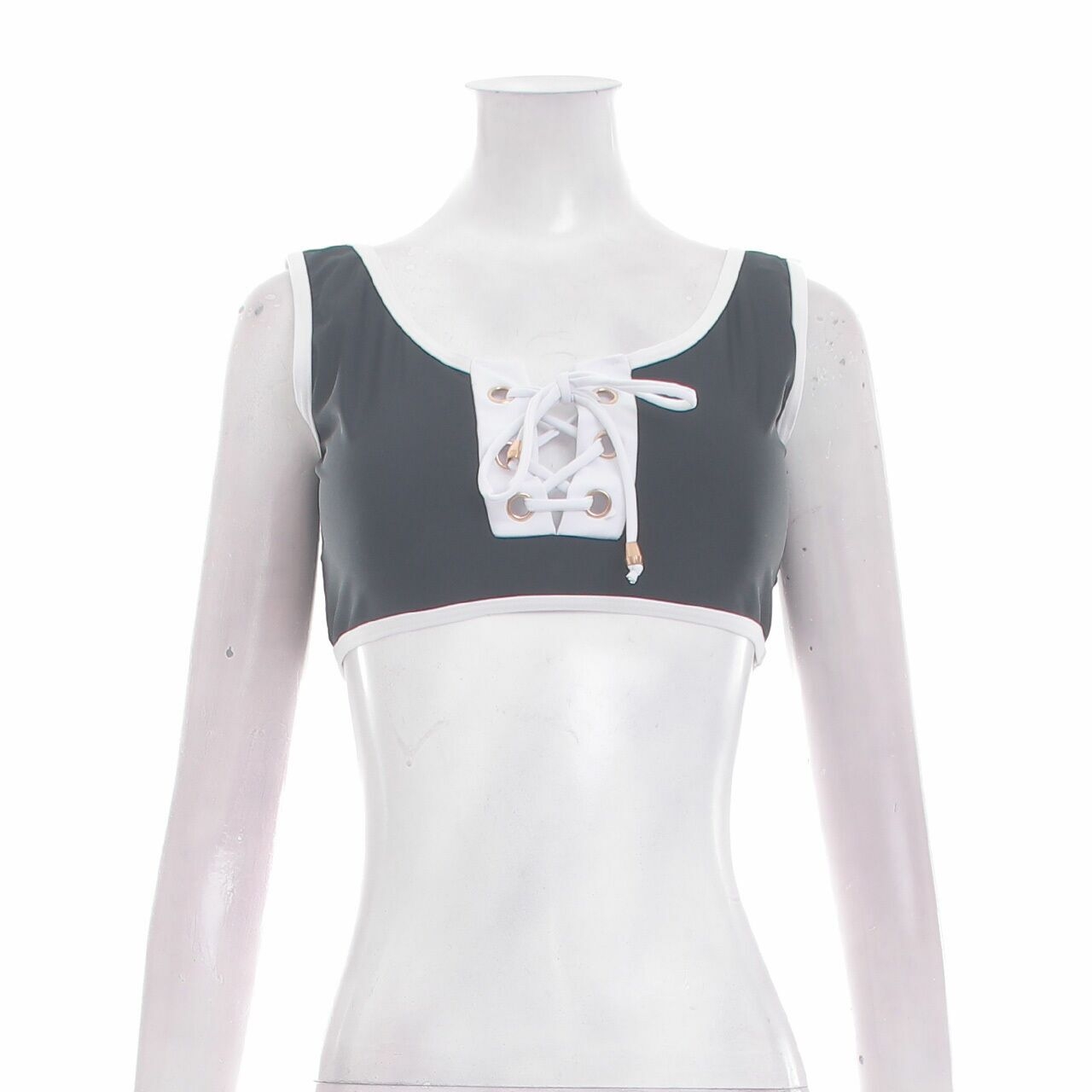 Private Collection Black & White Crop Sleeveless