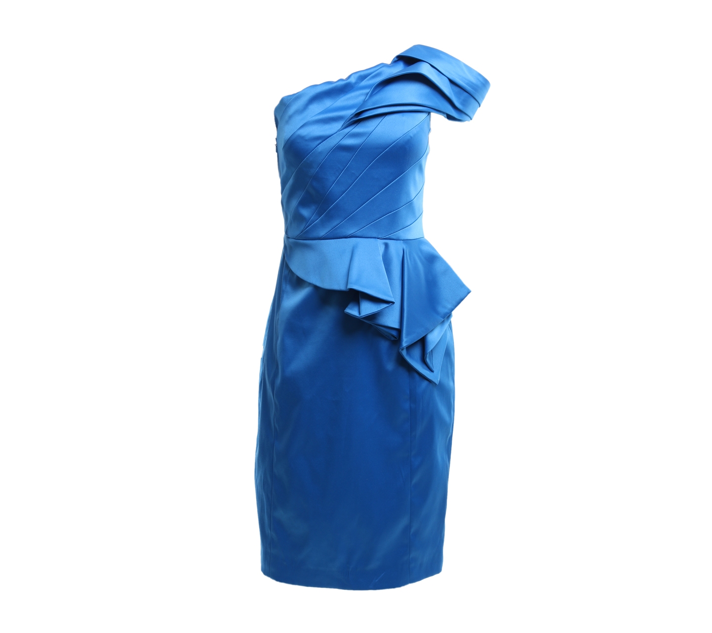 Karen Millen Blue One Shoulder Mini Dress