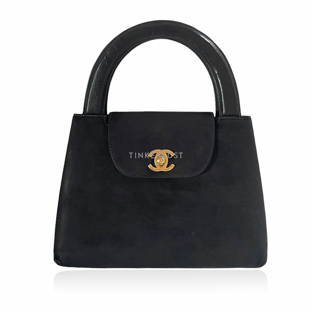 Chanel Kelly Mini Suede Black #5 GHW Handbag