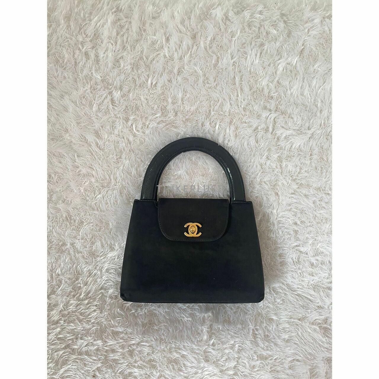 Chanel Kelly Mini Suede Black #5 GHW Handbag