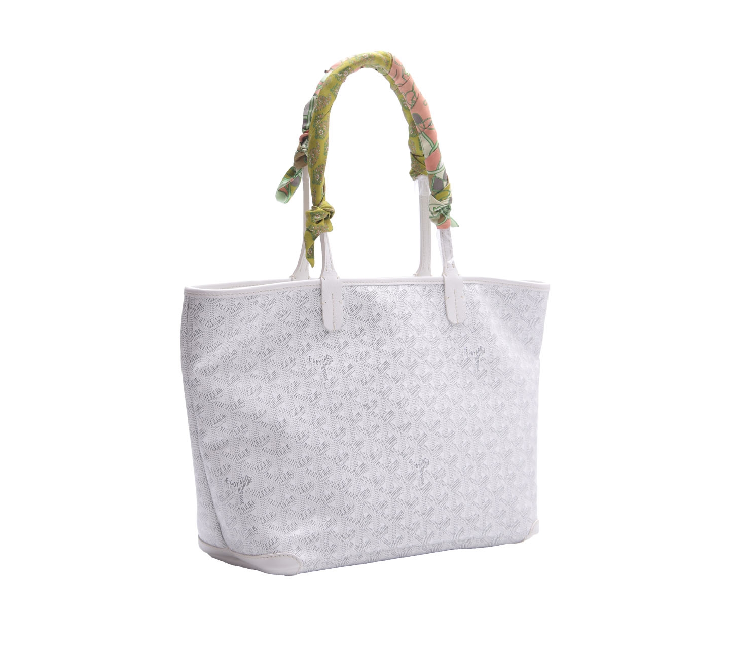 Goyard White Tote Bag