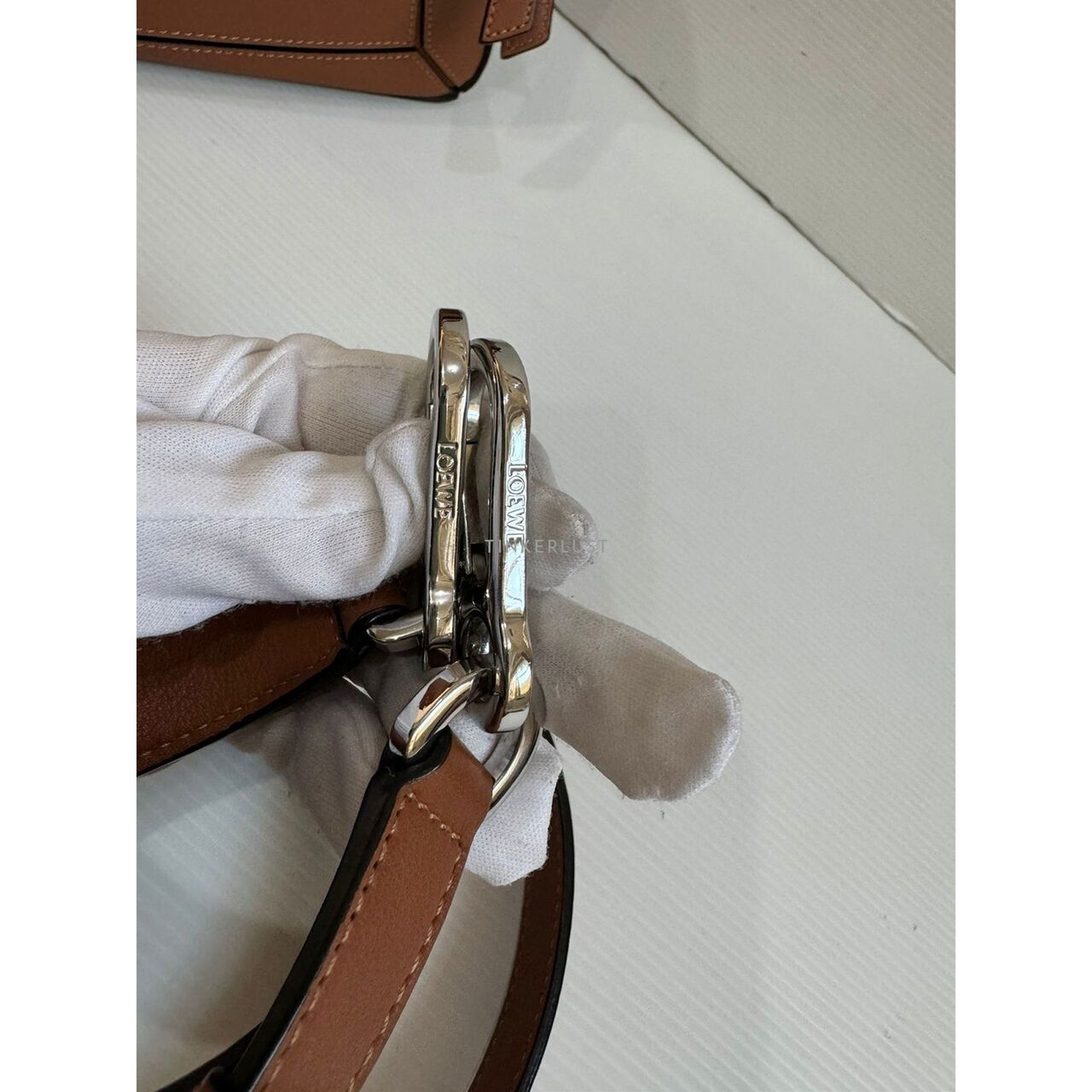 Loewe Puzzle Small Tan SHW Satchel Bag