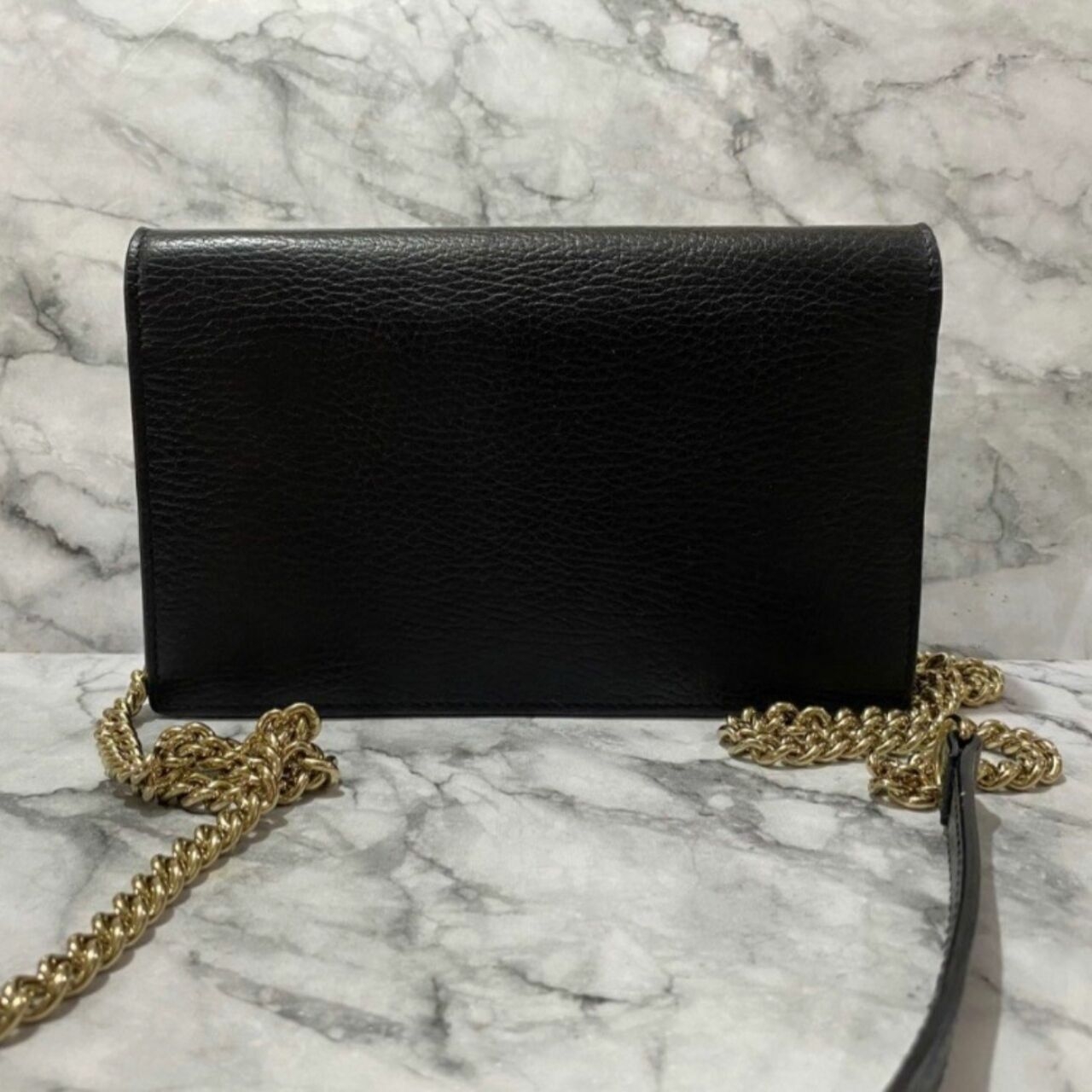 Gucci Wallet On Chain Interlocking Black