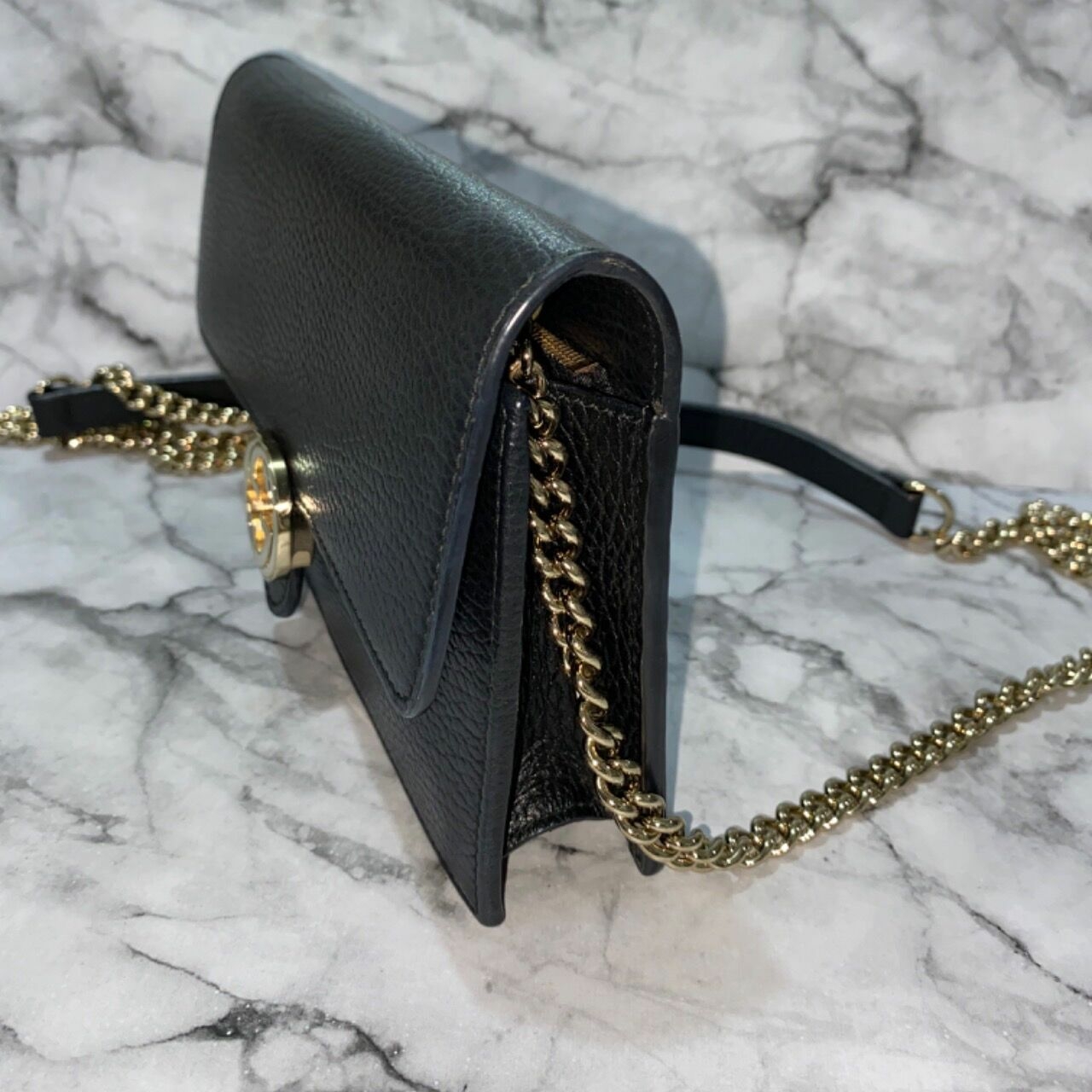 Gucci Wallet On Chain Interlocking Black