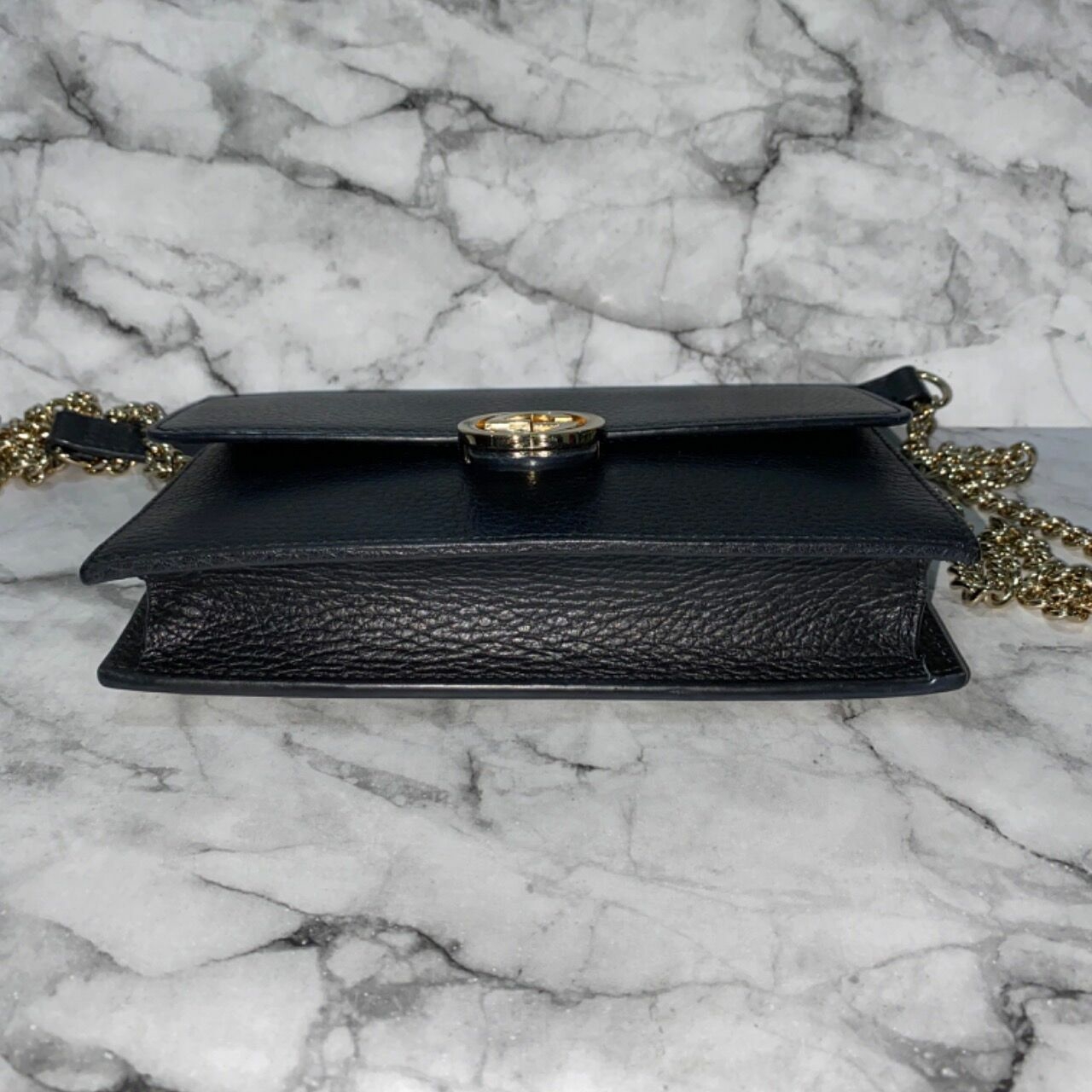 Gucci Wallet On Chain Interlocking Black