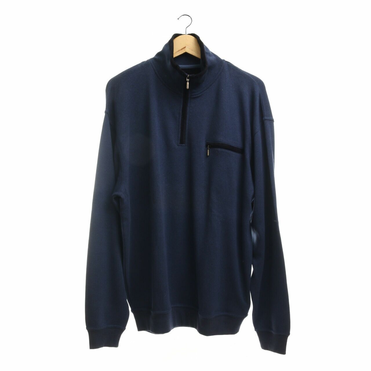 Private Collection Navy Half Zip Sweater