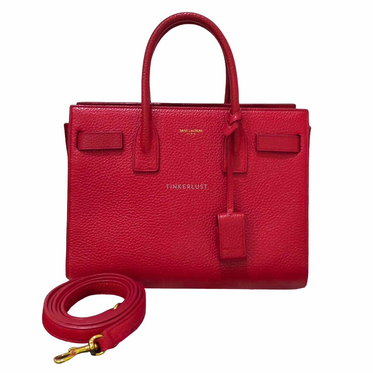 Yves Saint Laurent Sac de Jour Baby Red Lipstick Grain Leather 2016