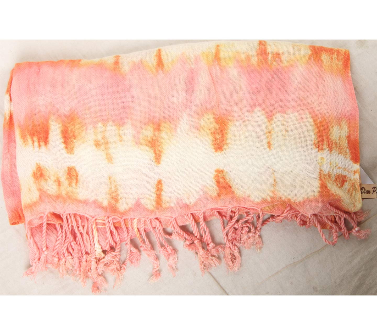 Dian Pelangi Pink And Orange Scarf