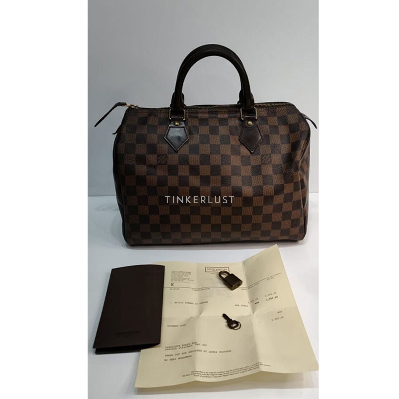 Louis Vuitton Speedy 30 Damier Ebene Canvas 2013 GHW Handbag