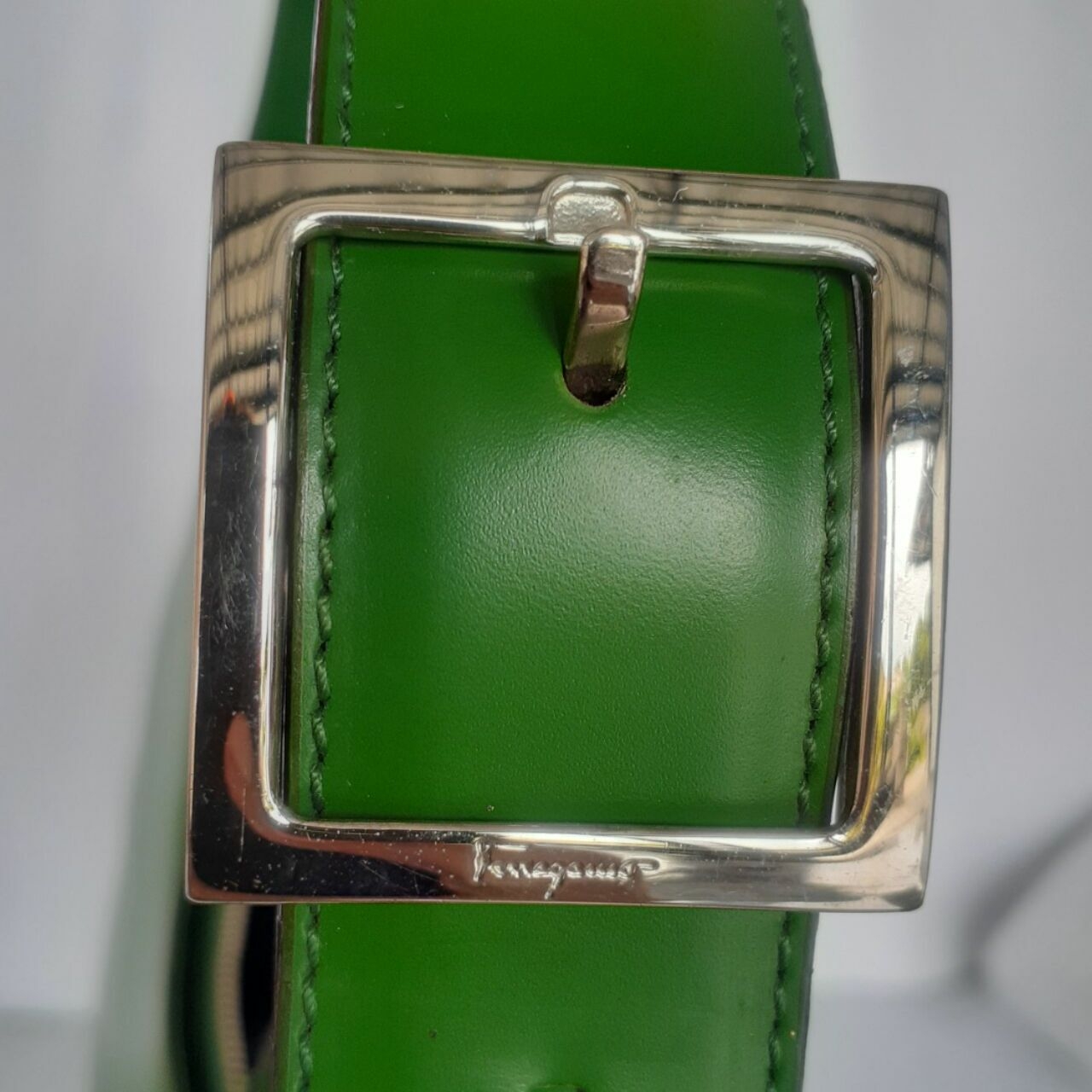 Salvatore Ferragamo Green Shoulder Bag