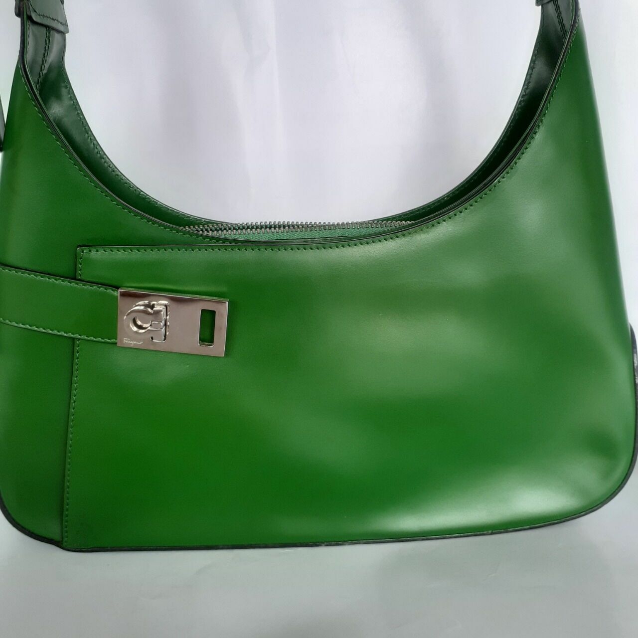 Salvatore Ferragamo Green Shoulder Bag