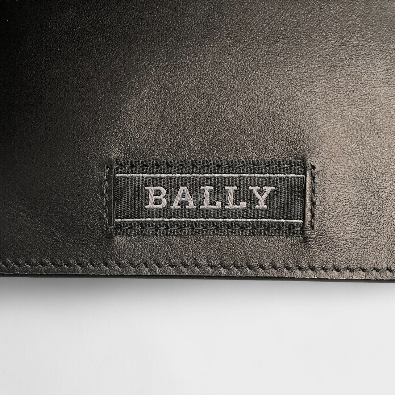 Bally Balee Bovine Plain Black Bi-Fold Wallet