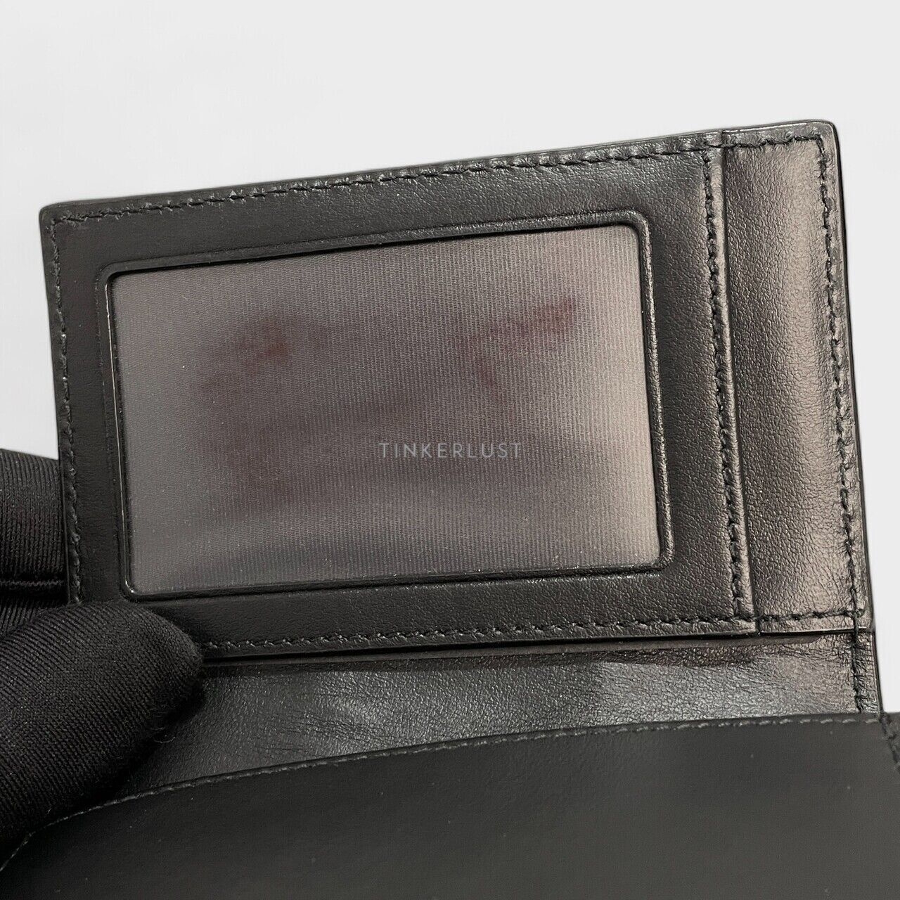 Bally Balee Bovine Plain Black Bi-Fold Wallet