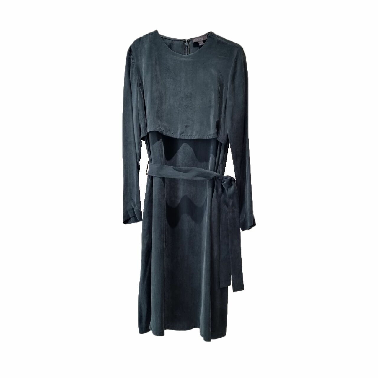 Cos Green Organic Midi Dress