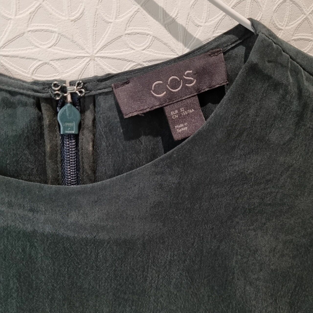 Cos Green Organic Midi Dress