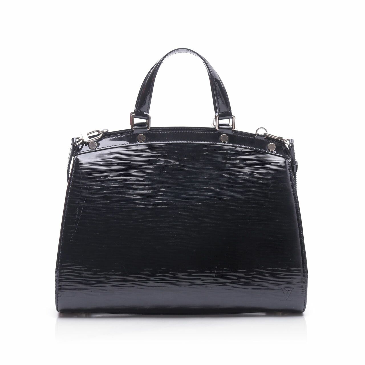  Louis Vuitton Brea Epi Black Patent Satchel Bag 