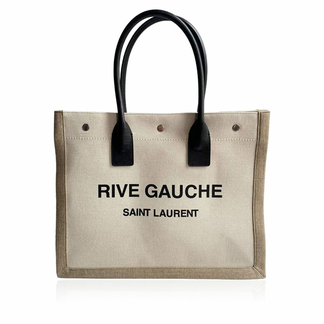 Saint Laurent Rive Gauche Tote Bag In Beige