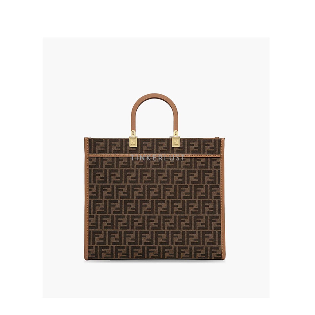 Fendi Sunshine Medium Roma Shopper Bag Brown/Sand Satchel