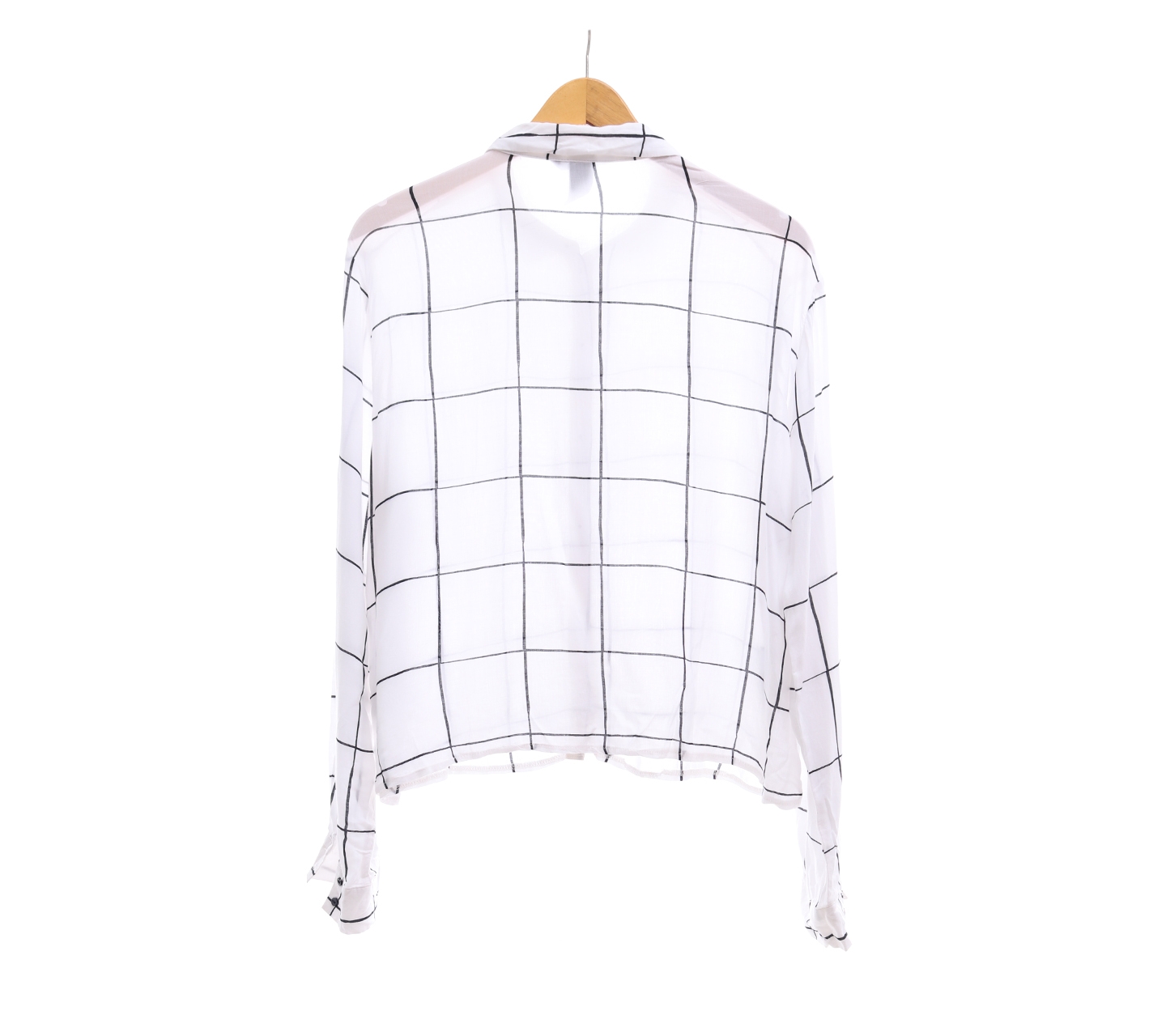 H&M White Plaid Shirt