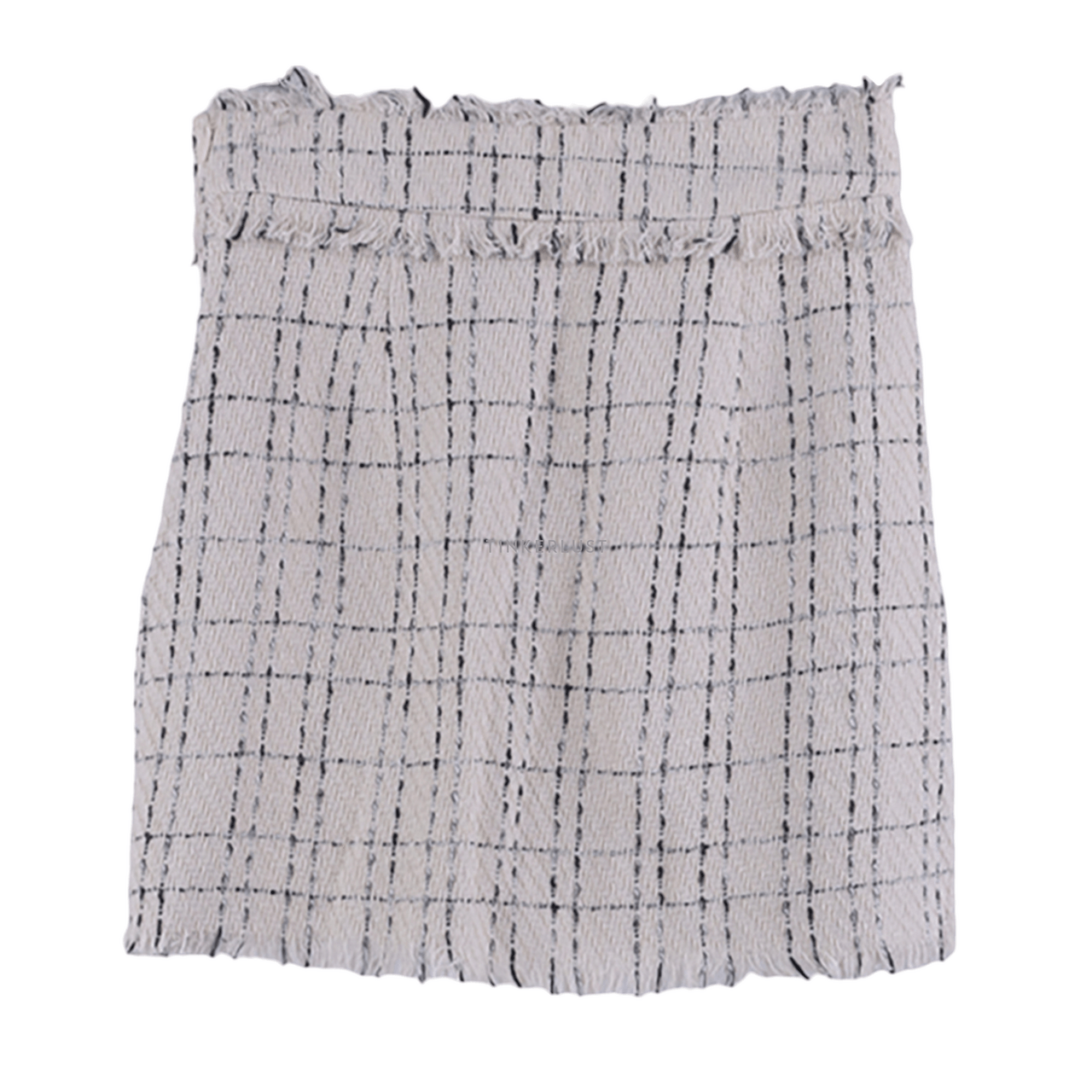 This is April Beige & Black Mini Skirt