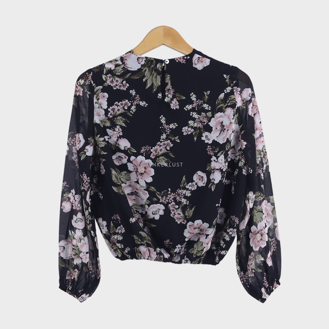 ATS The Label Black Floral Blouse