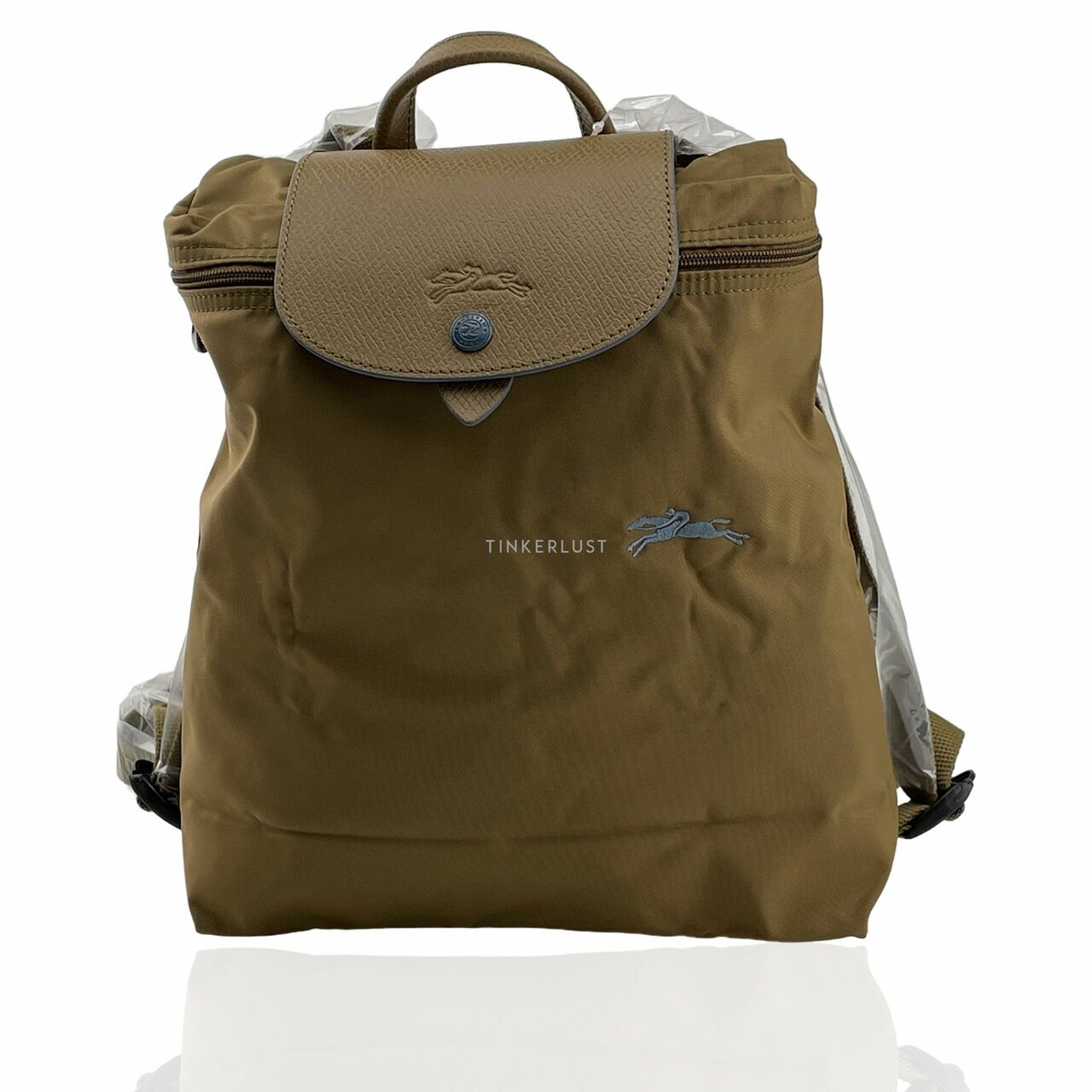 Longchamp L1699619P41 Le Pliage Khaki Backpack