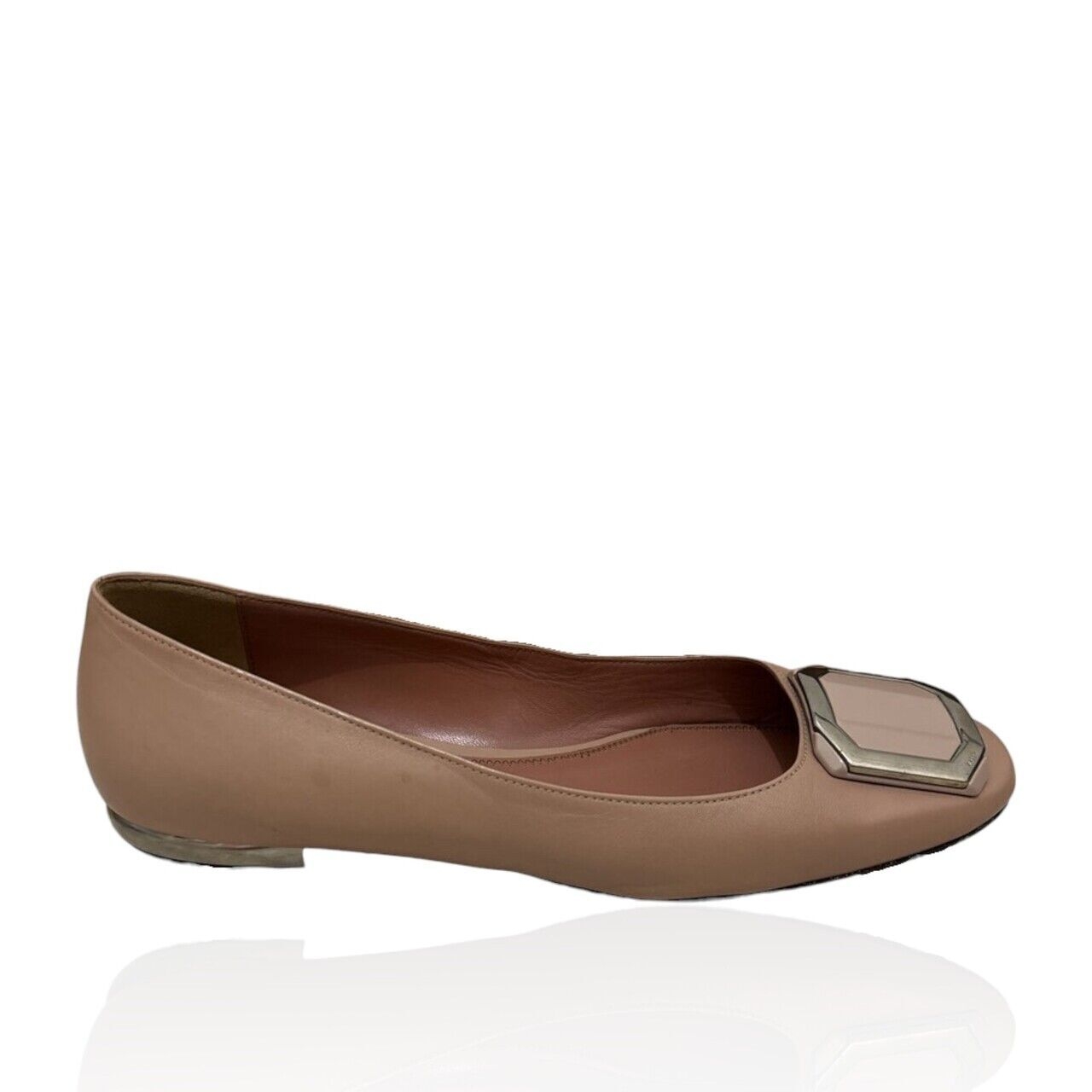 Bally Dusty Pink & Pink Rose Flats