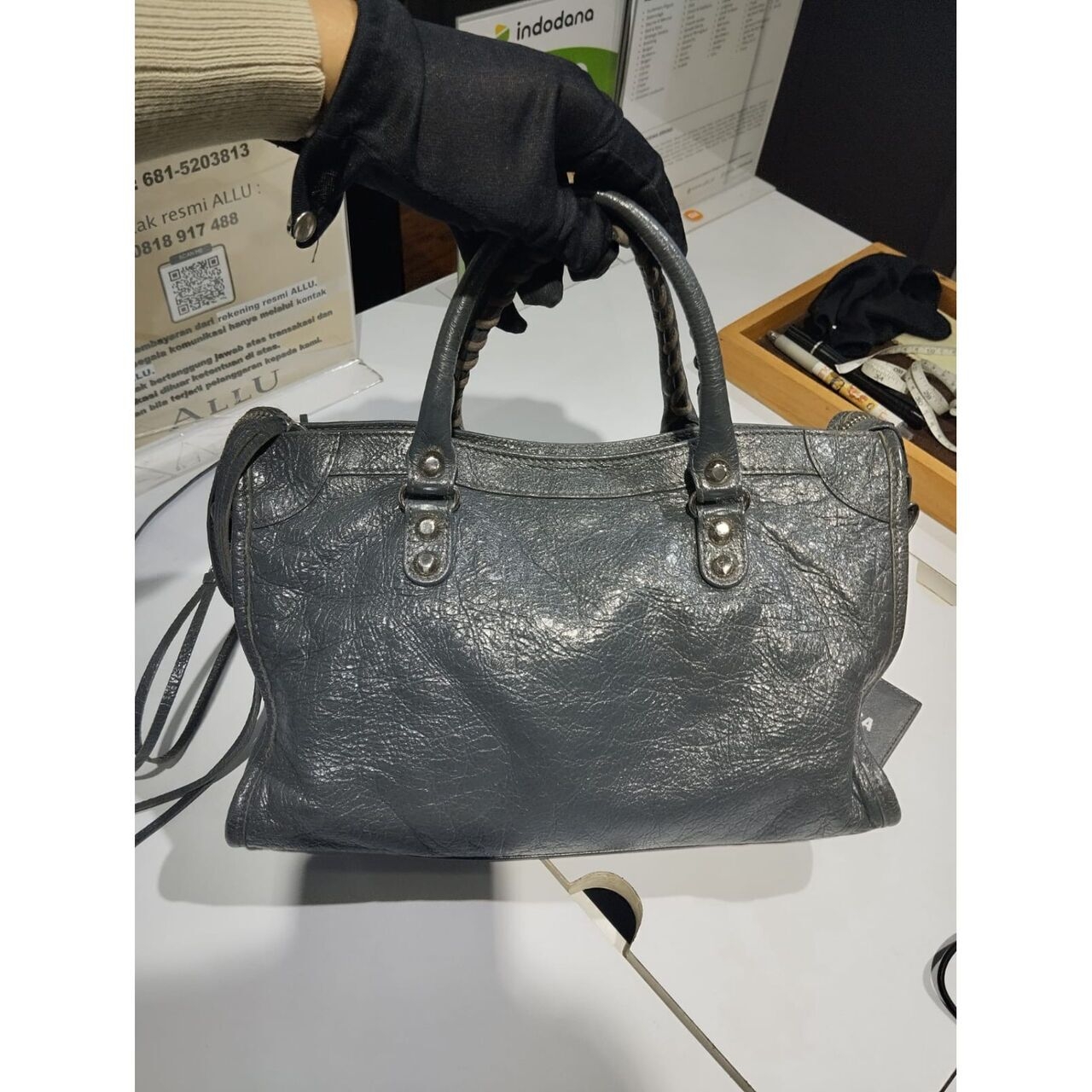 Balenciaga Grey Handbag