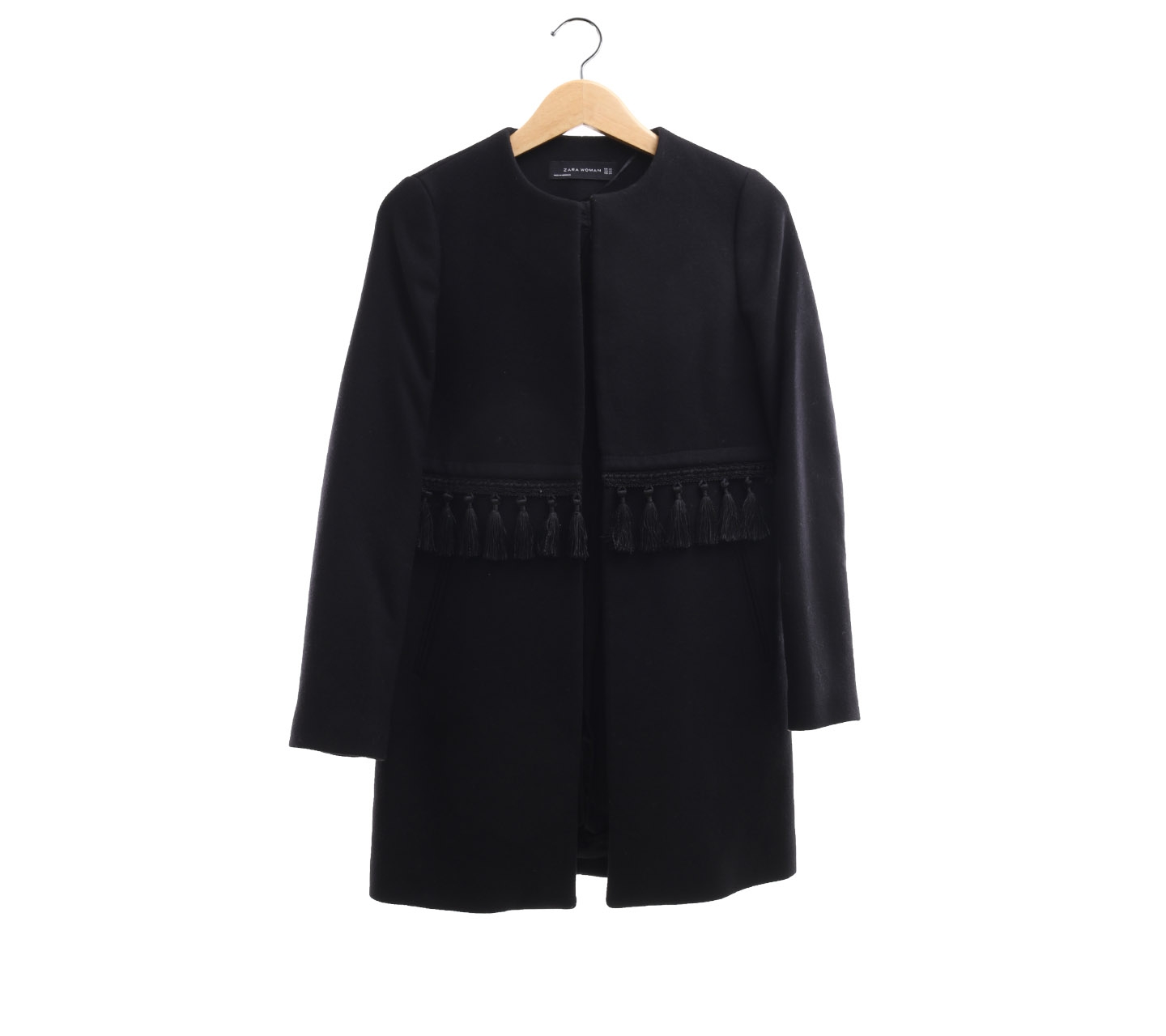 Zara Black Tassel Outerwear