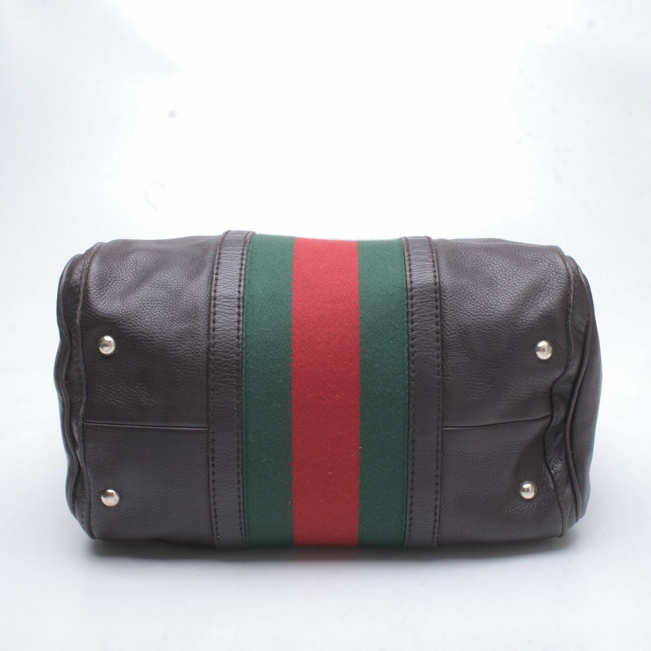 Gucci Boston Dark Brown Leahter Satchel Bag