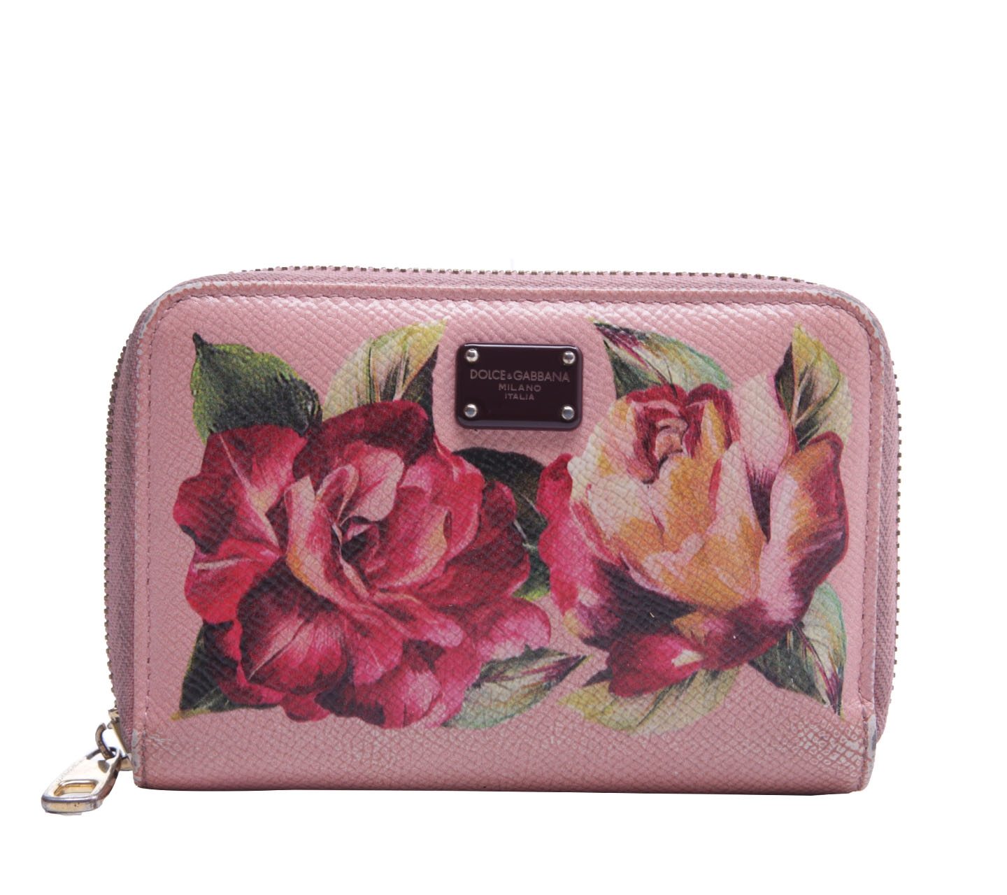 Dolce Gabbana Pink Floral Wallet