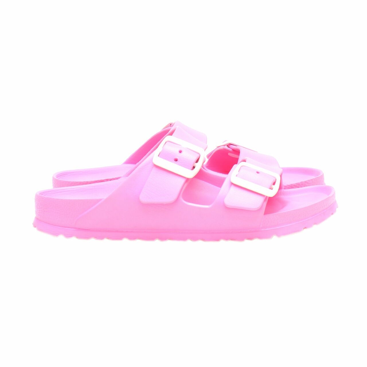 Birkenstock Pink Neon Arizona Essentials Sandals