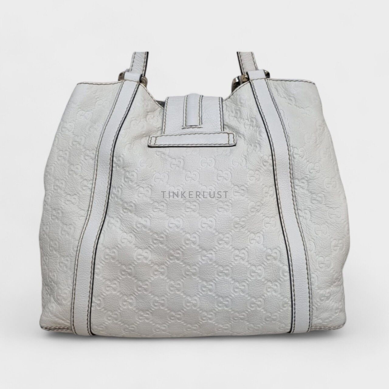 Gucci Guccisima Leather Broken White LGHW Handbag