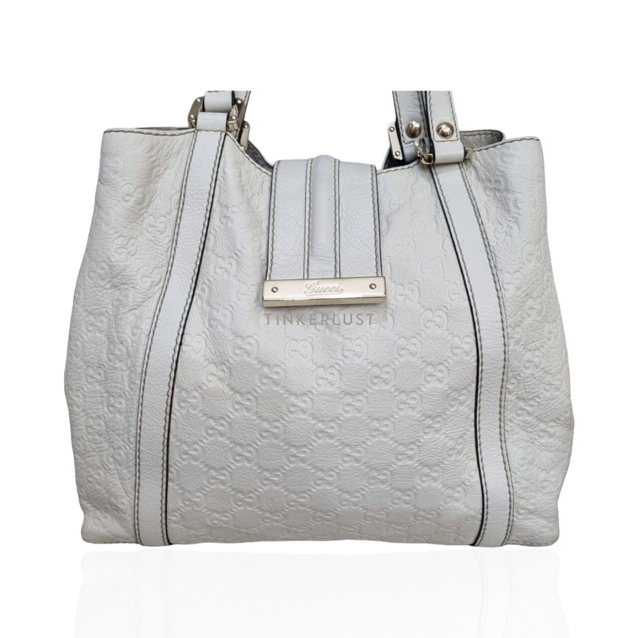 Gucci Guccisima Leather Broken White LGHW Handbag