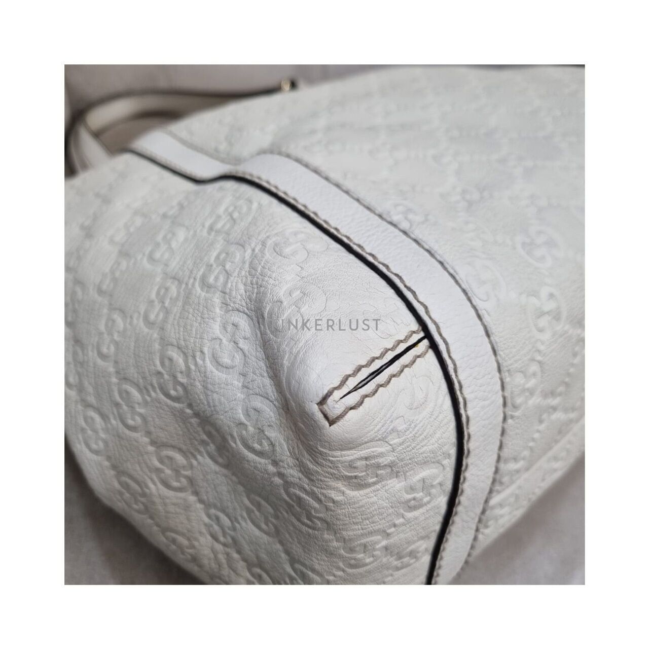 Gucci Guccisima Leather Broken White LGHW Handbag