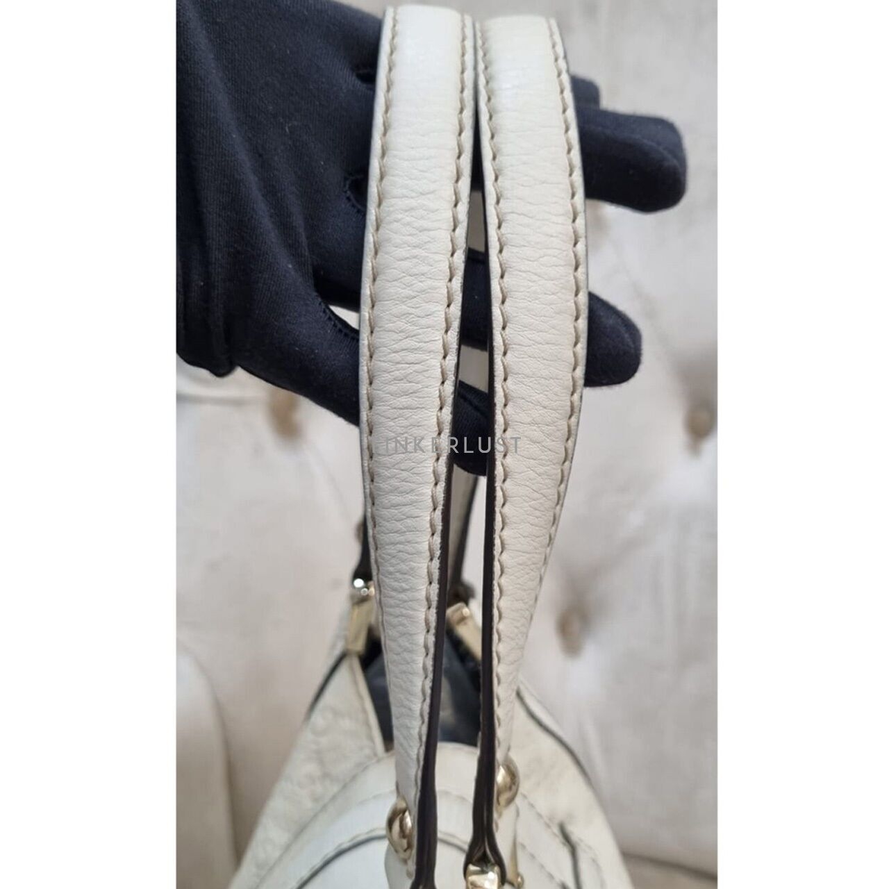 Gucci Guccisima Leather Broken White LGHW Handbag