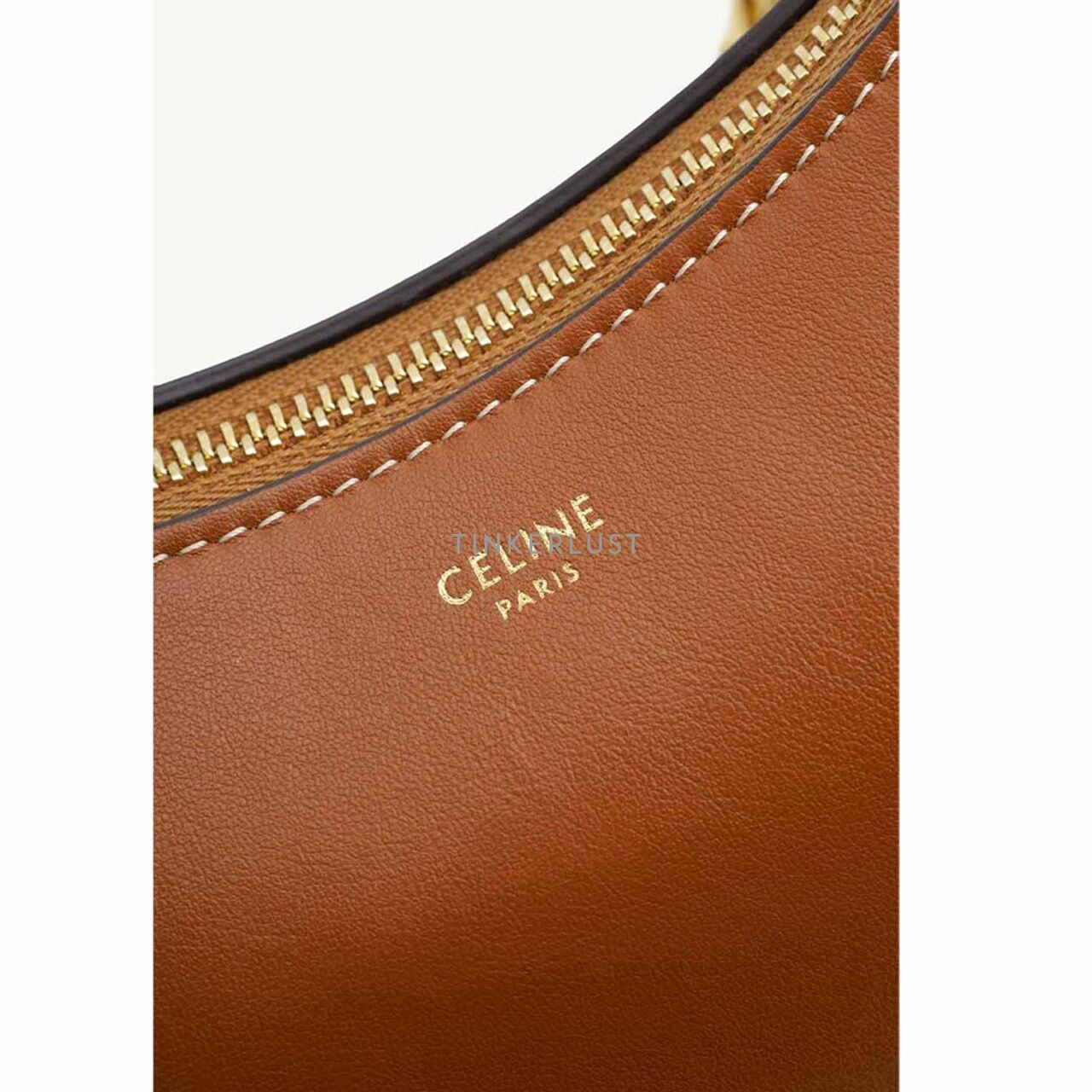 Celine Medium Ava Chain Shoulder Bag in Tan Smooth Calfskin