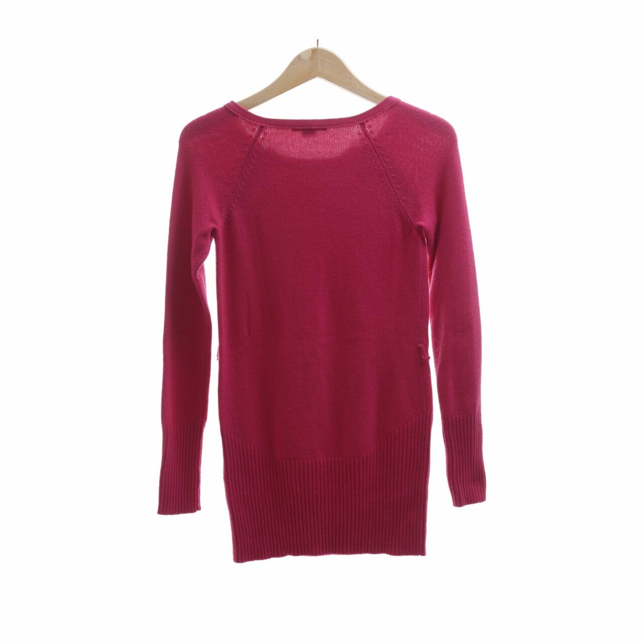 Armani Exchange Magenta Zipper Sweater