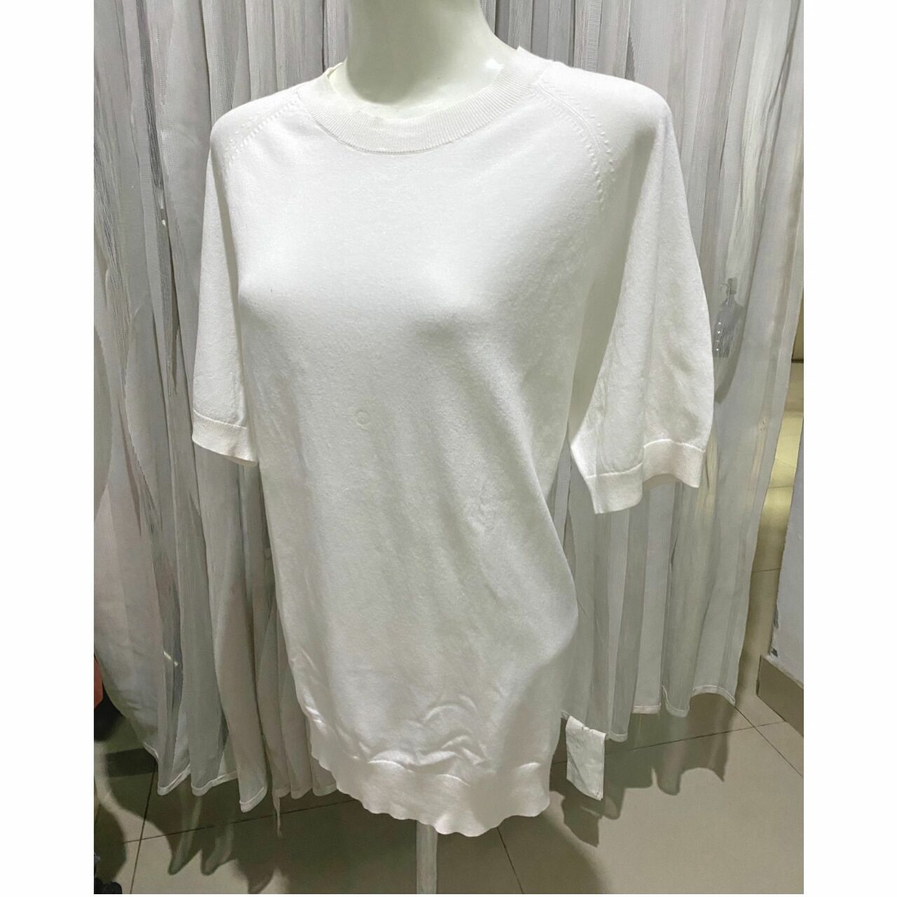 Uniqlo White Organic Blouse