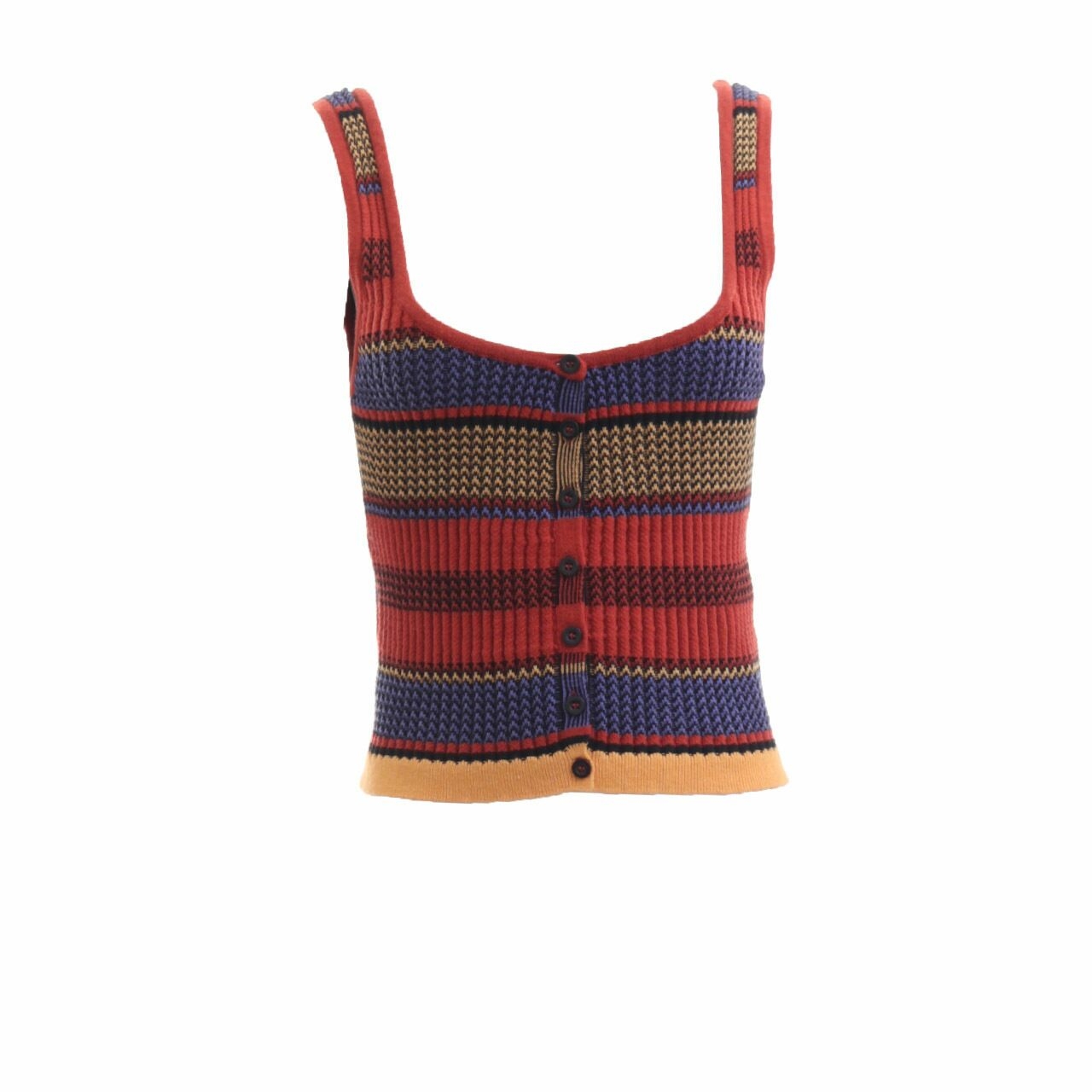 Forever 21 Multicolor Knit Cropped Sleeveless