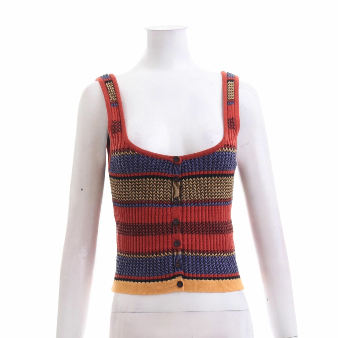 Forever 21 Multicolor Knit Cropped Sleeveless