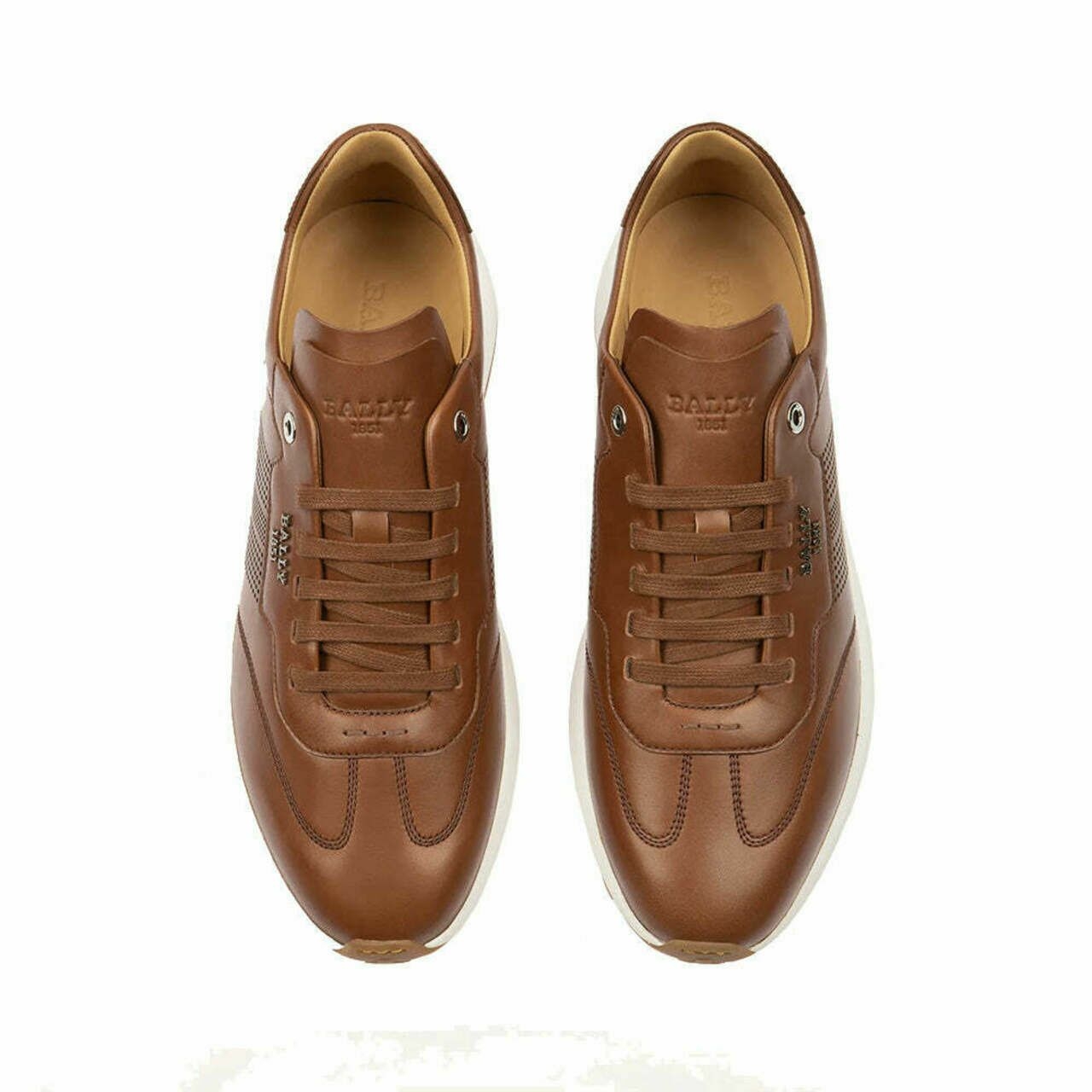 Bally Davor Leather Sneakers Man Brown White