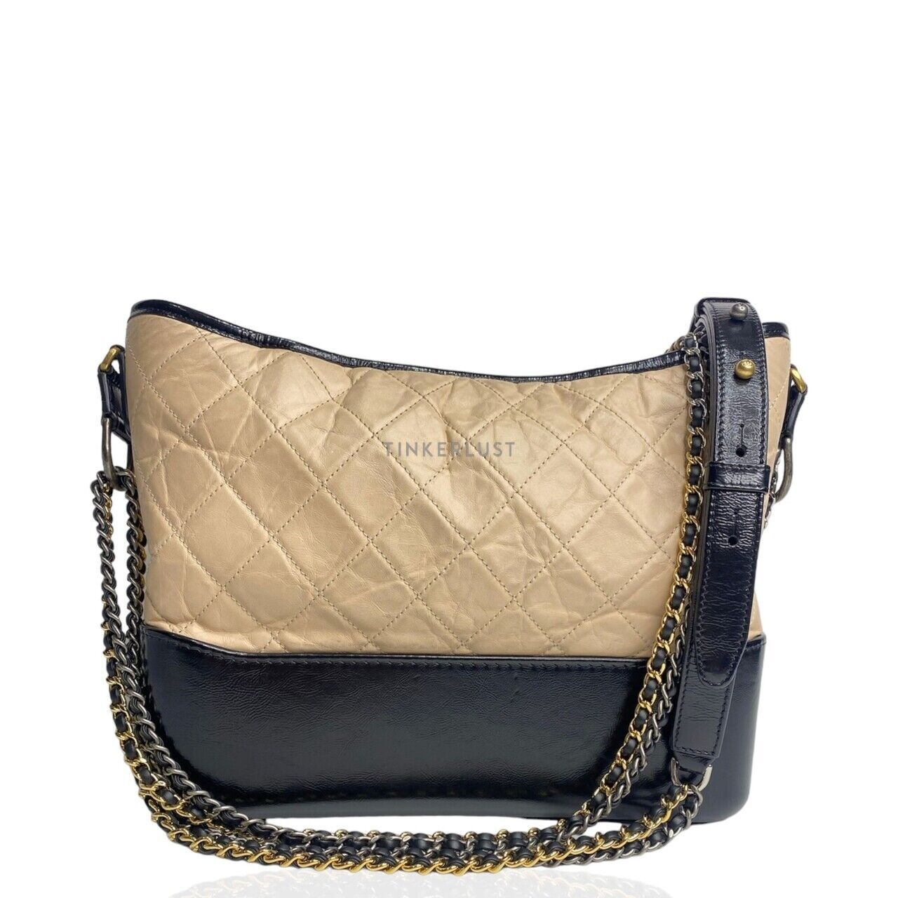 Chanel Gabrielle Medium Beige/Black #28 Shoulder Bag