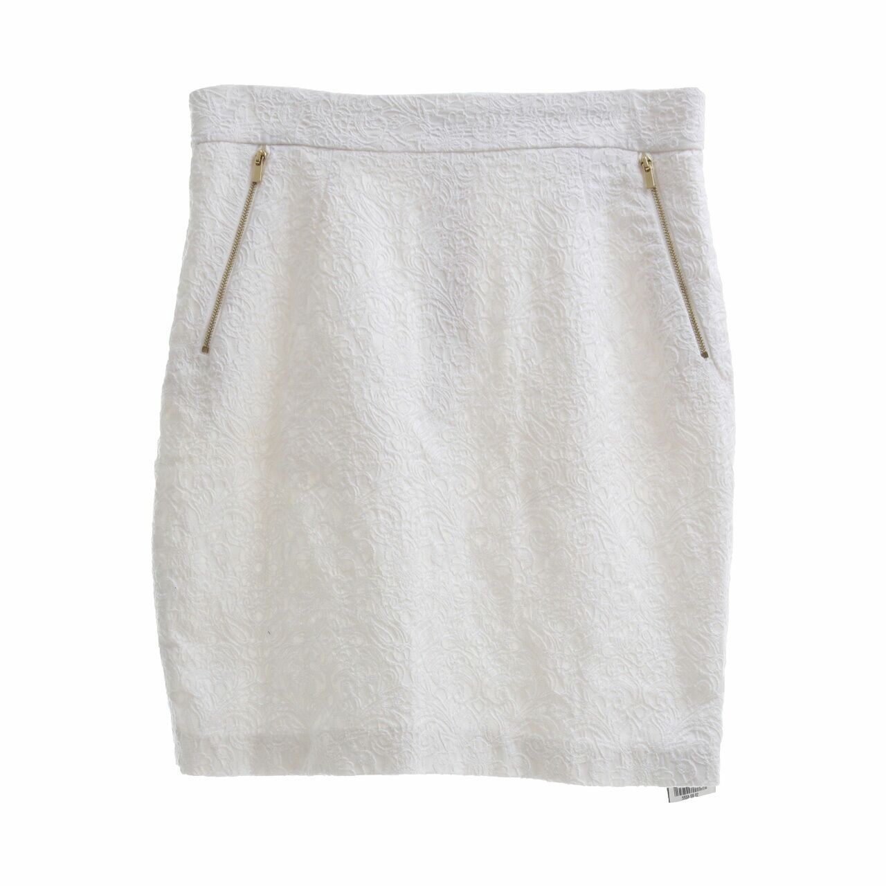 H&M White Mini Skirt