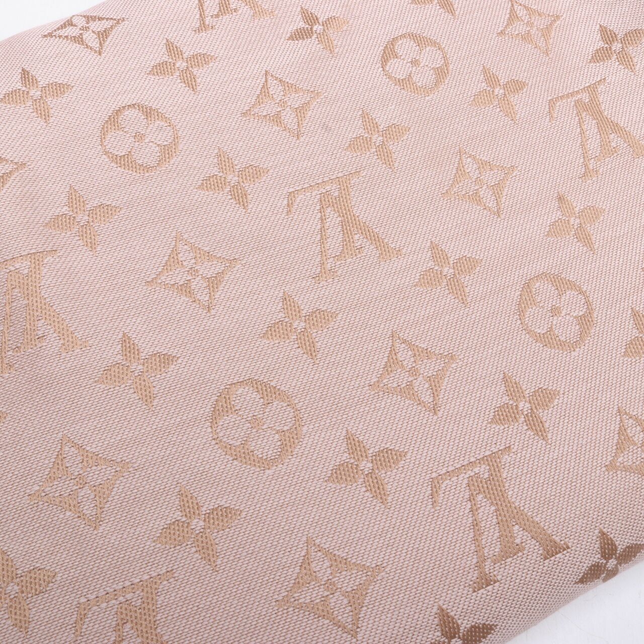 Louis Vuitton Monogram Denim Shawl Beige Rose