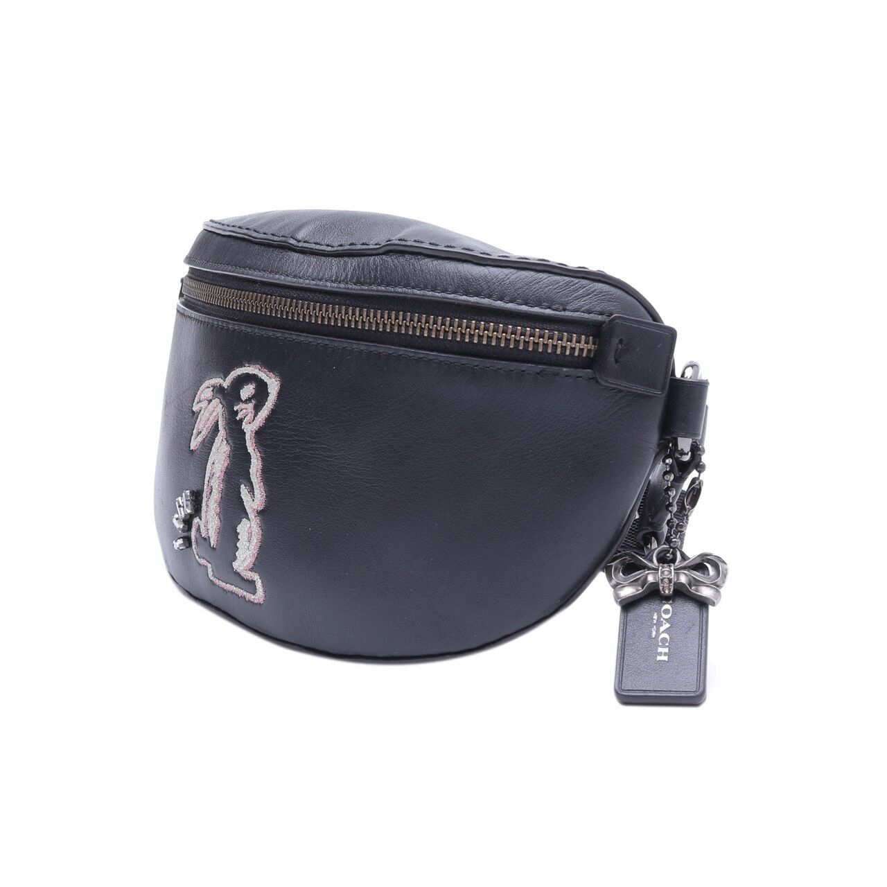 Coach Selena Bunny Black Belt Bag