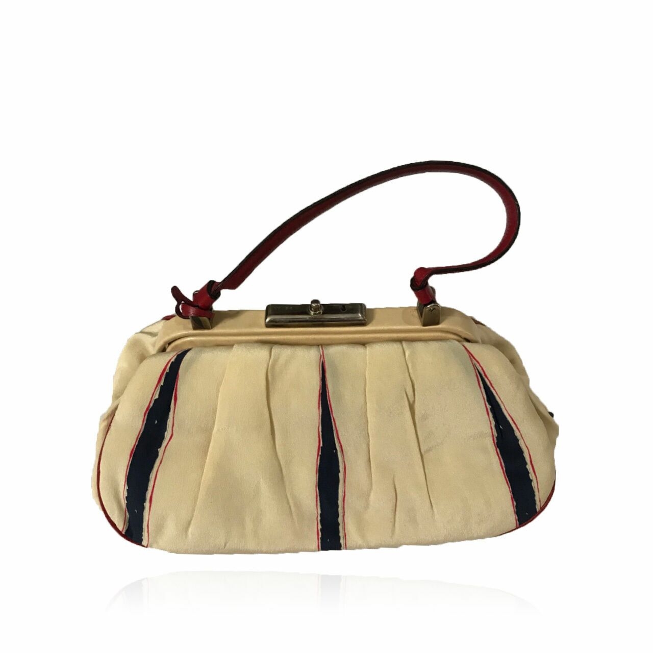 Prada White Multi Vintage Handbag