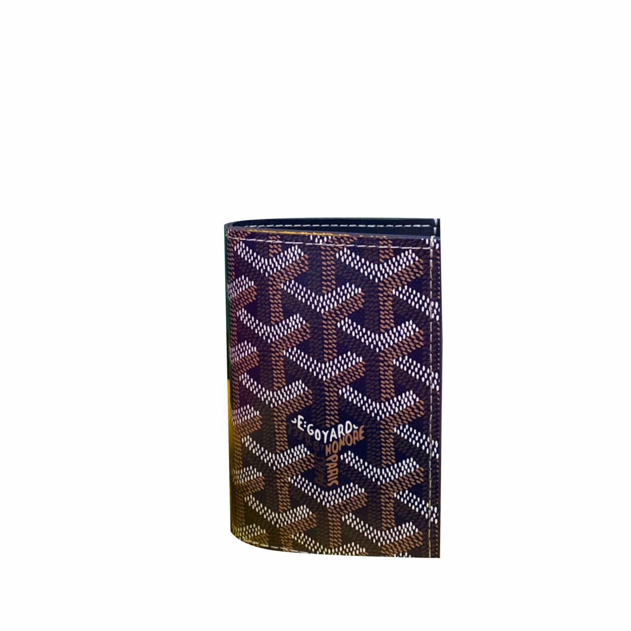 Goyard Navy Goyardine Saint Pierre Card Holder