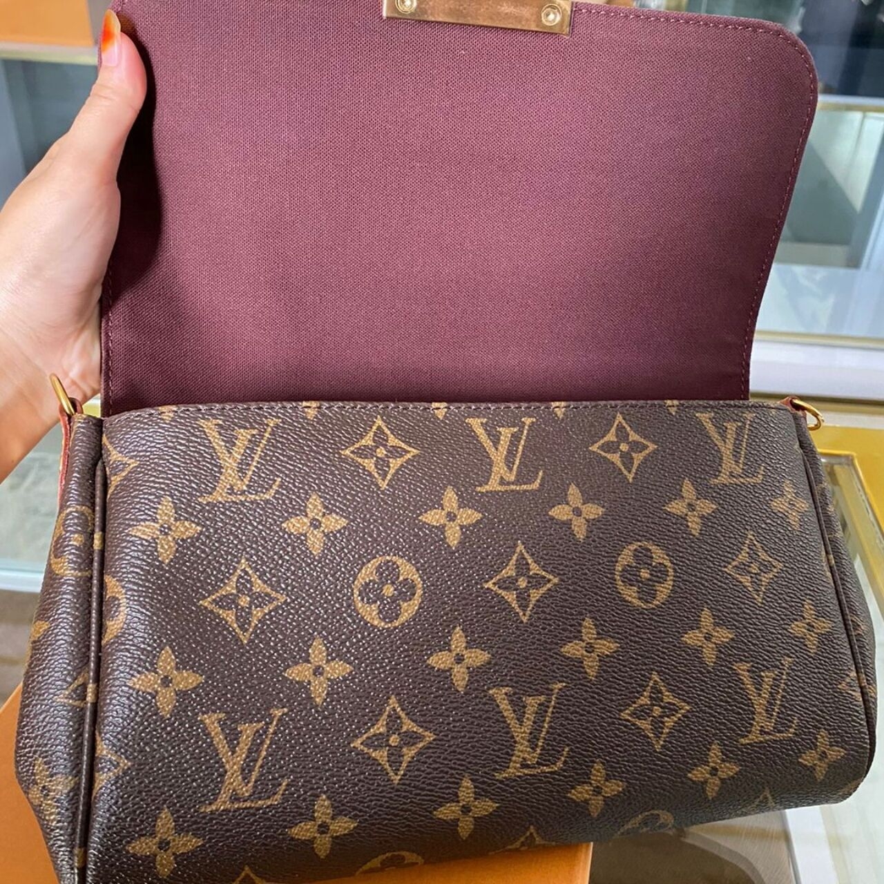 Louis Vuitton Monogram Favorite MM GHW Sling Bag